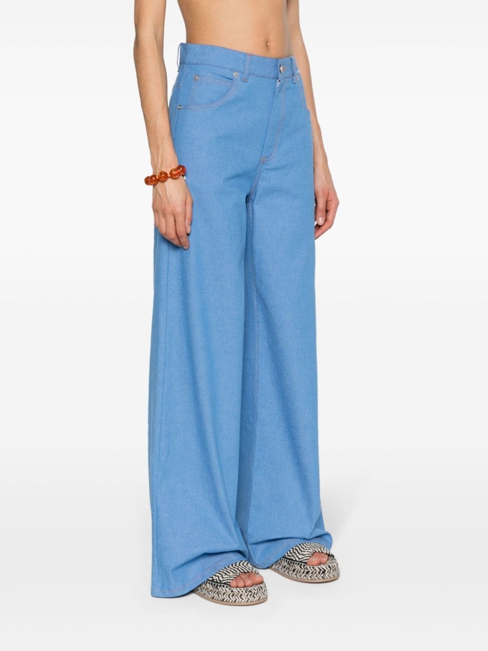 high-rise wide-leg jeans - 3