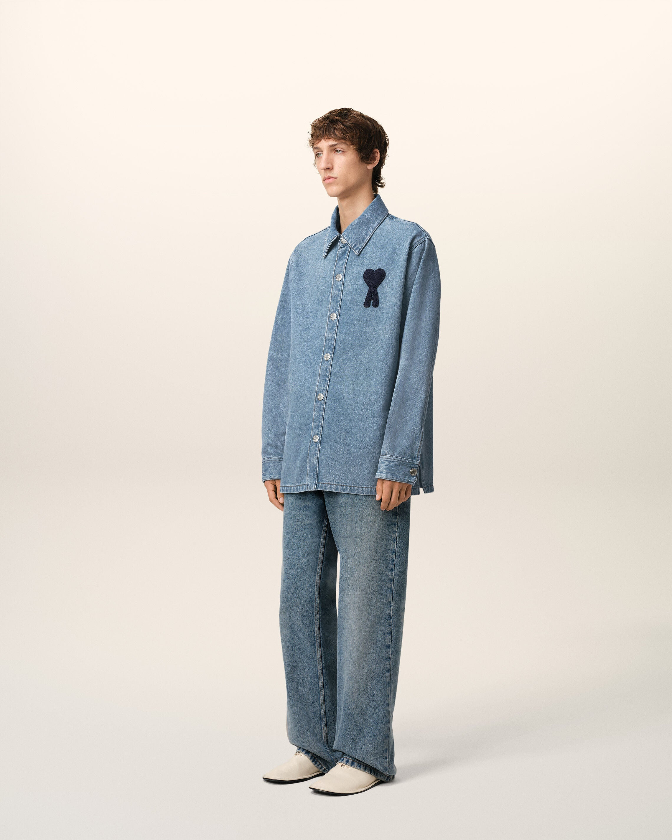 BLUE COTTON AMI DE COEUR OVERSHIRT - 6