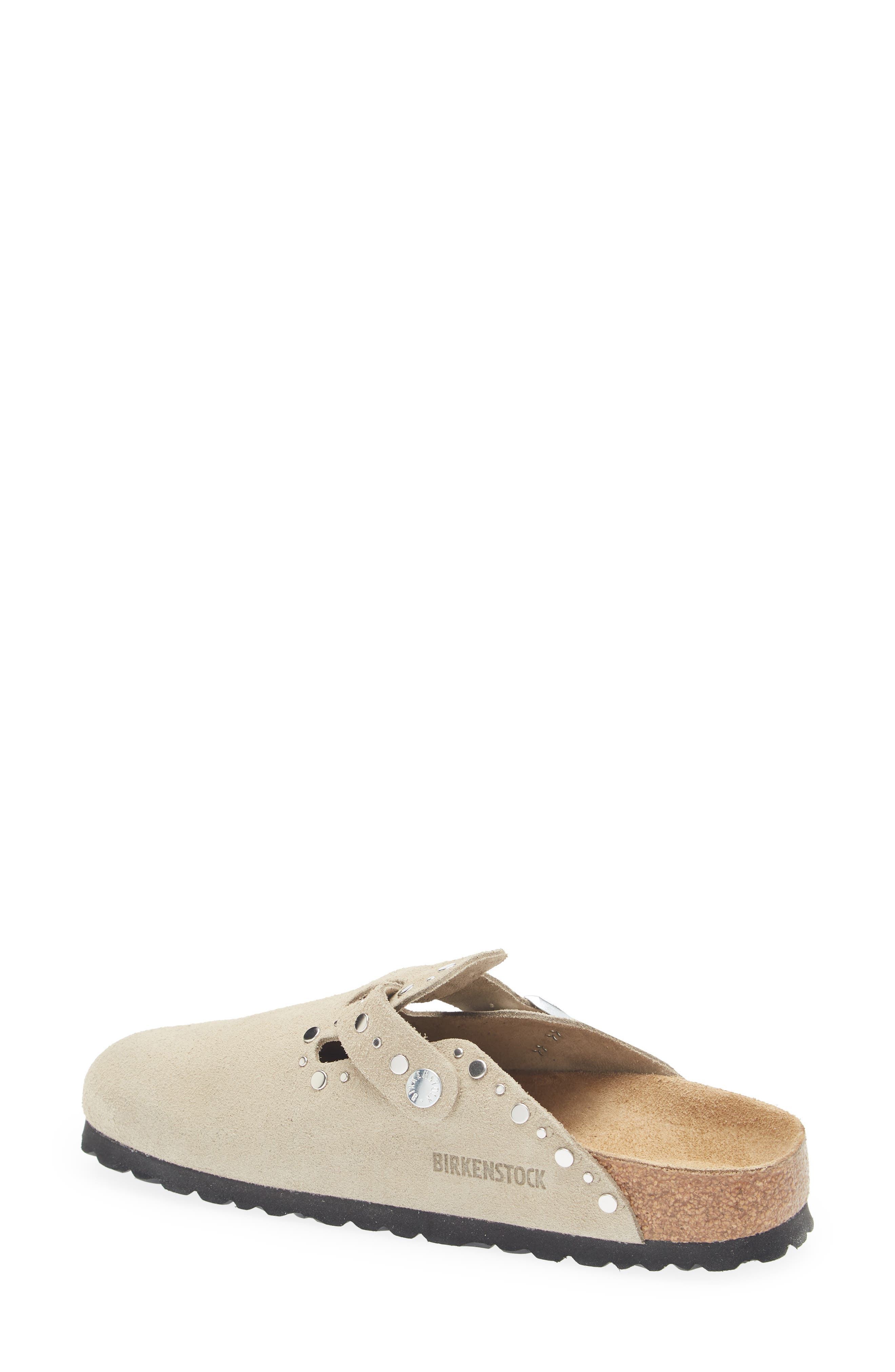 Birkenstock Boston Rivets Clog in Taupe at Nordstrom - 2