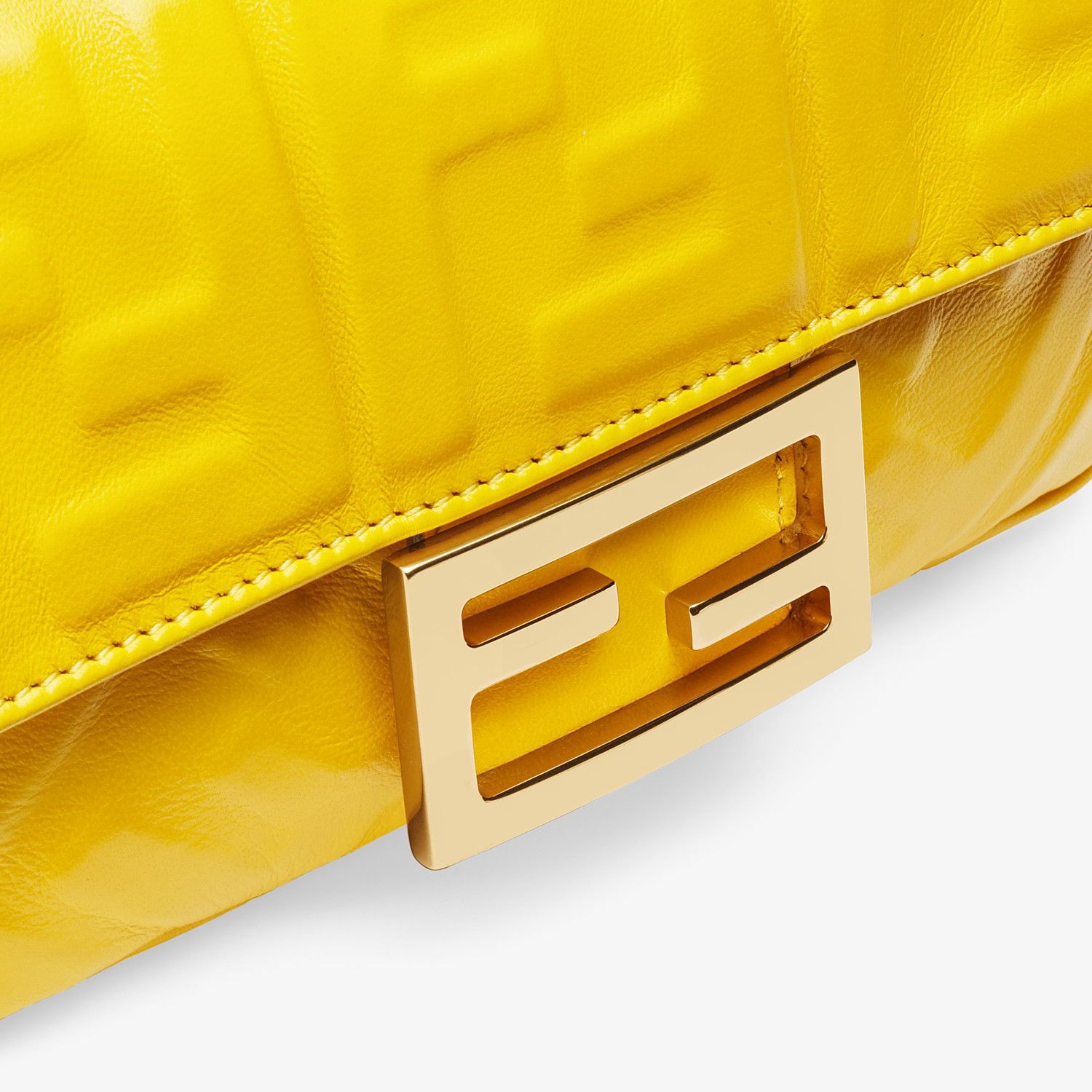 Yellow leather mini-bag - 6