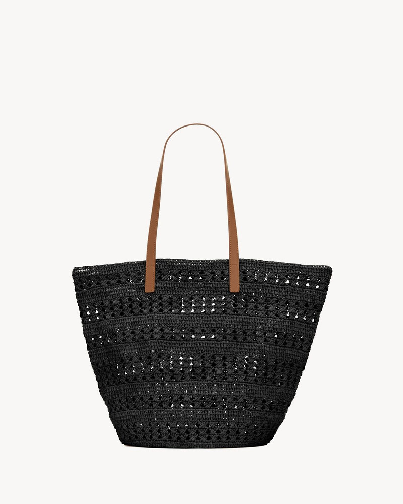 SAINT LAURENT PANIER MEDIUM BAG IN RAFFIA outlook