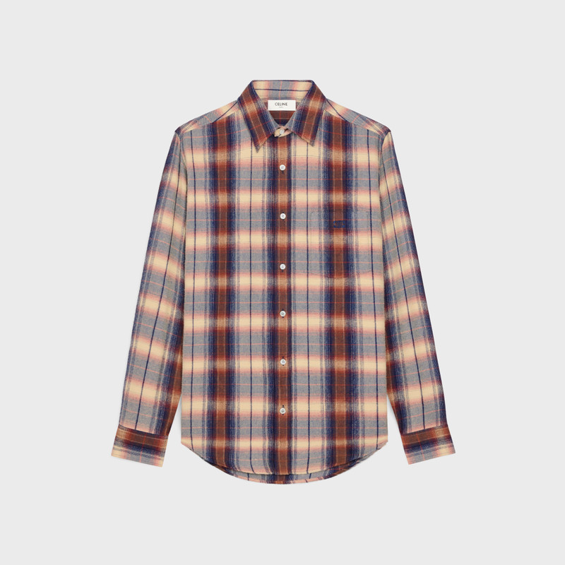 loose shirt in checked viscose 1