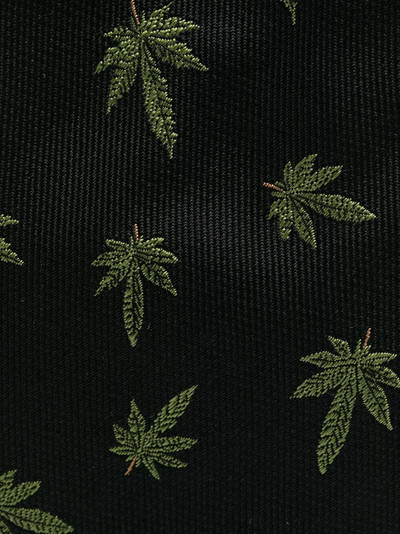 Paul Smith leaf-print silk tie outlook