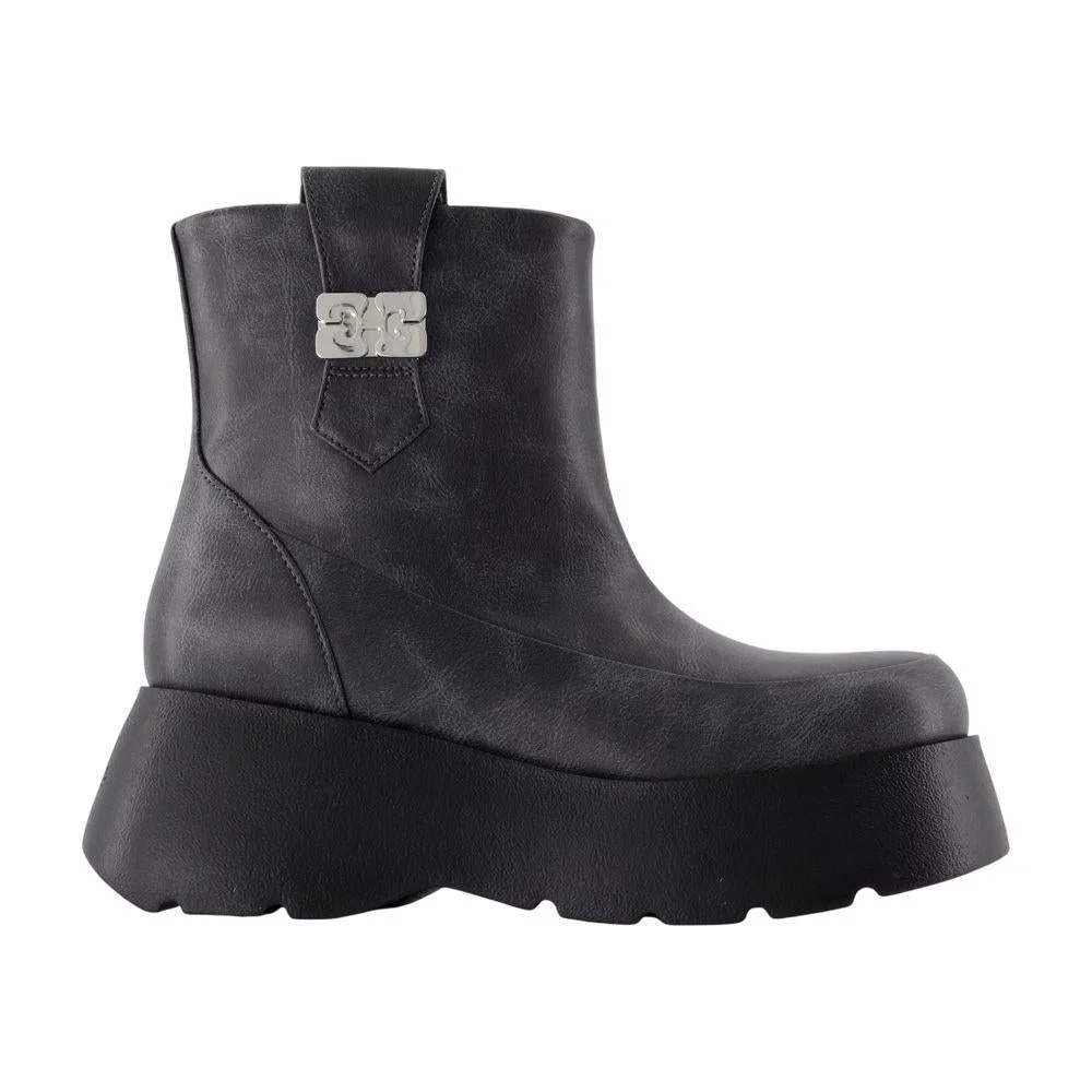 Ganni Kat Low Vintage Ankle Boots - 1