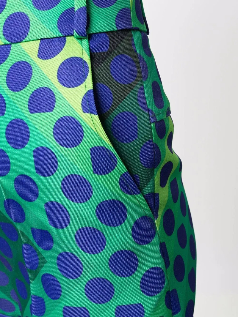high-waisted graphic-print shorts 5