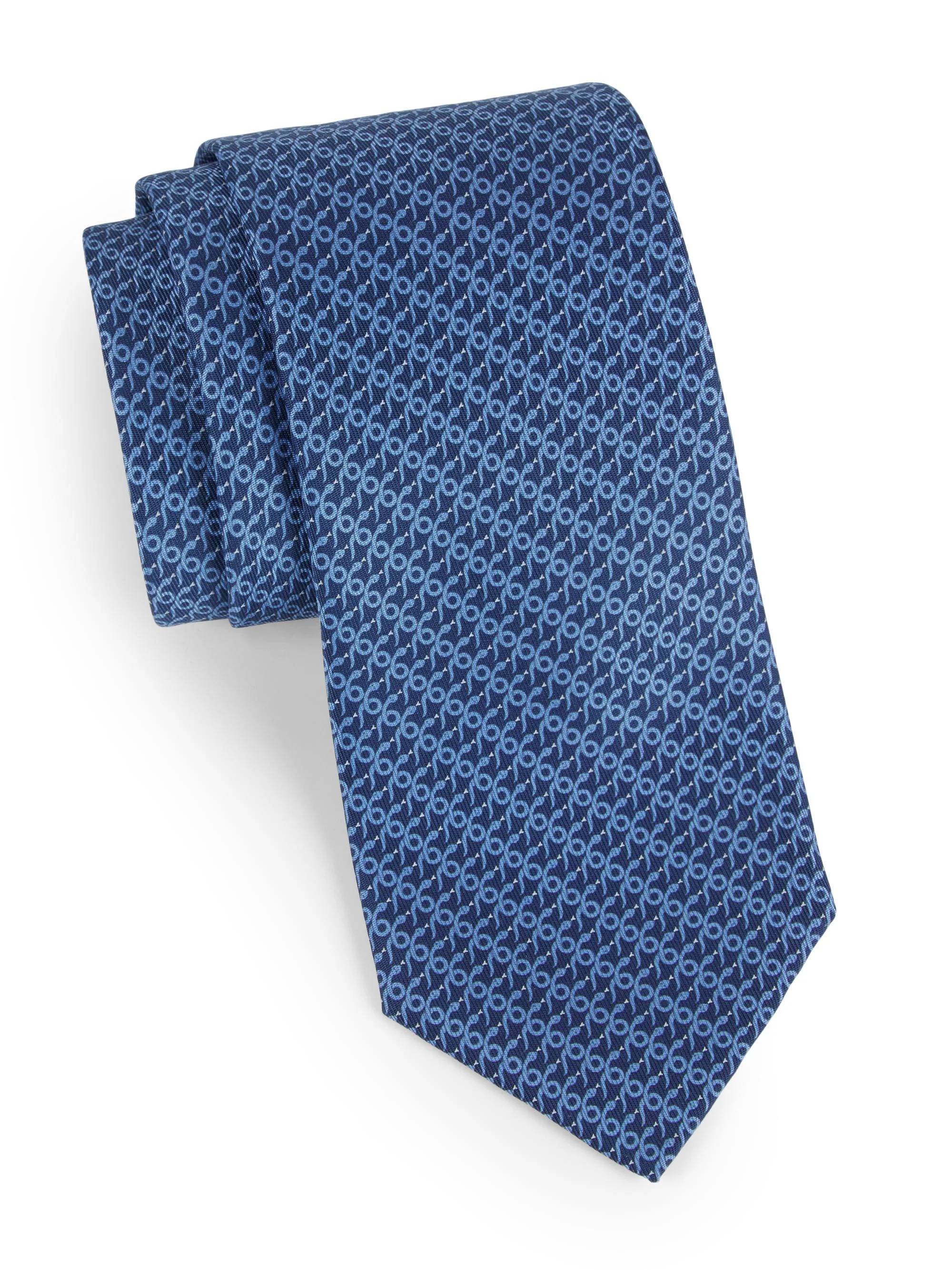 Men's Mamba Snake Tie - Navy - 1