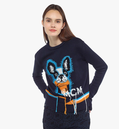 MCM Women’s Intarsia M Pup Sweater in Wool outlook