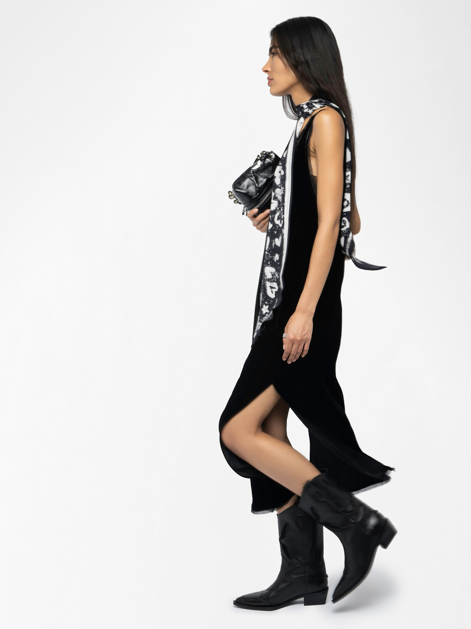 Renzo Velvet Dress - 4