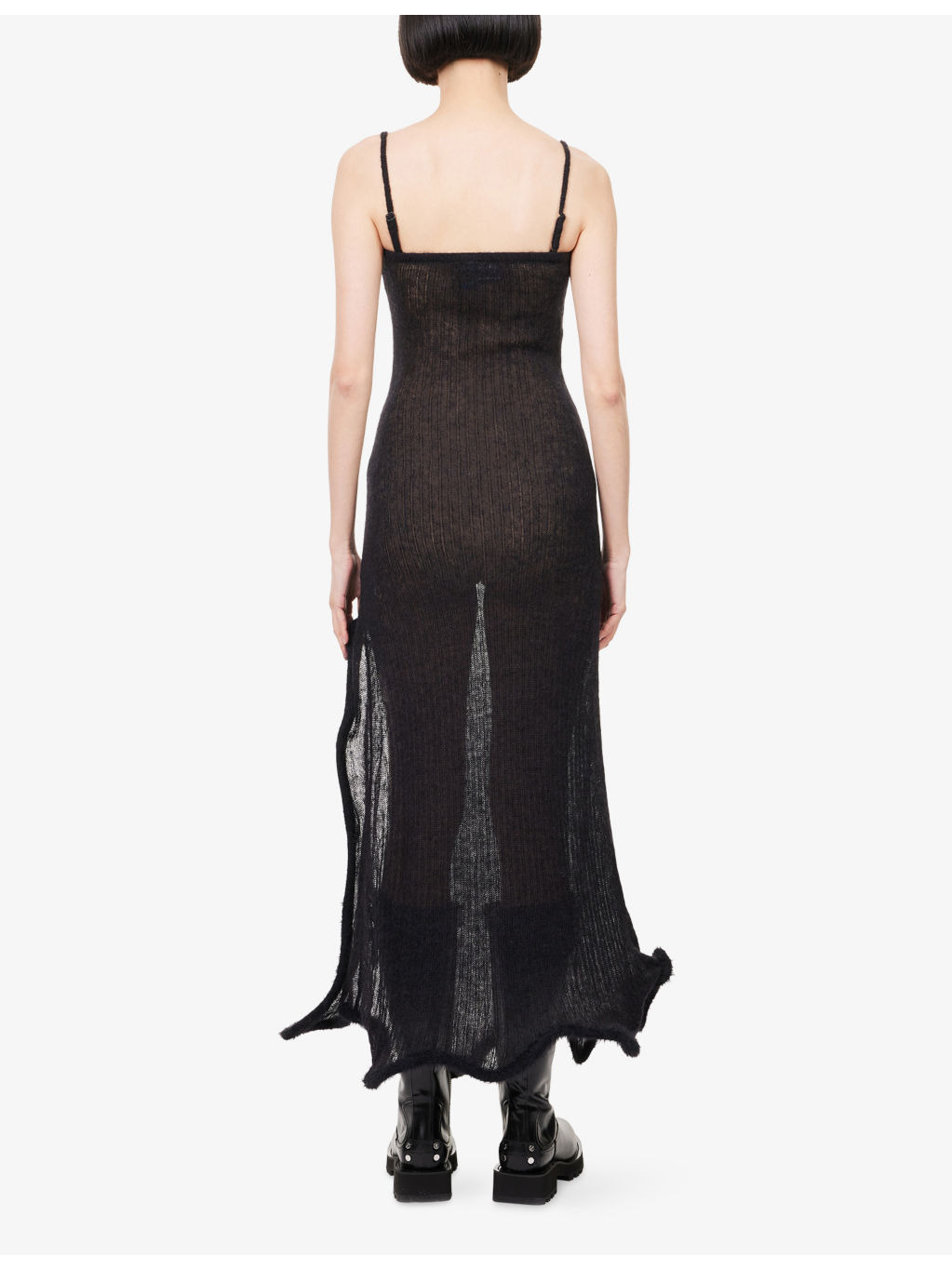 Nalin Wavy Alpaca-Blend Midi Dress - 4