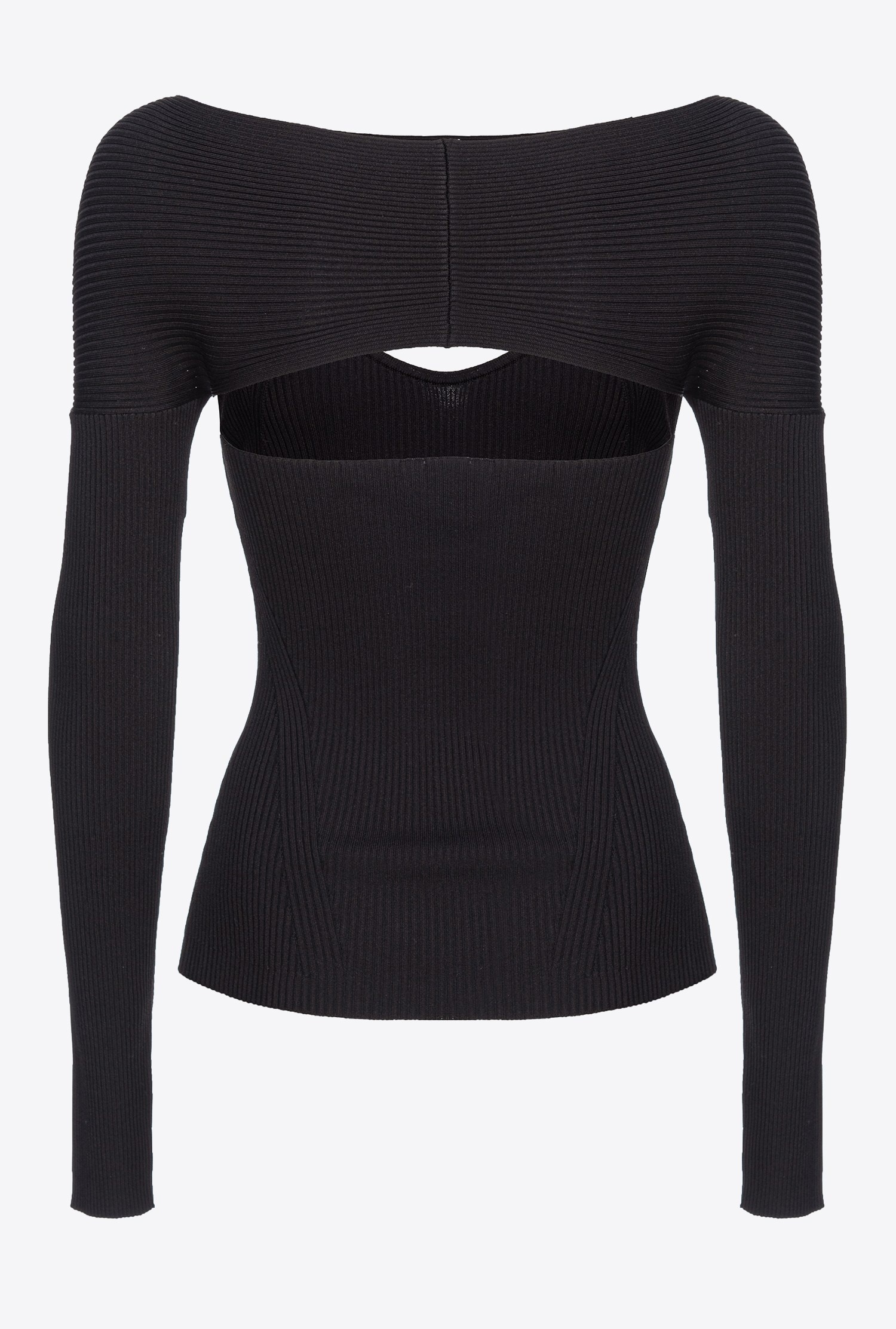 RIBBED SWEATER WITH CUT-OUT - 6