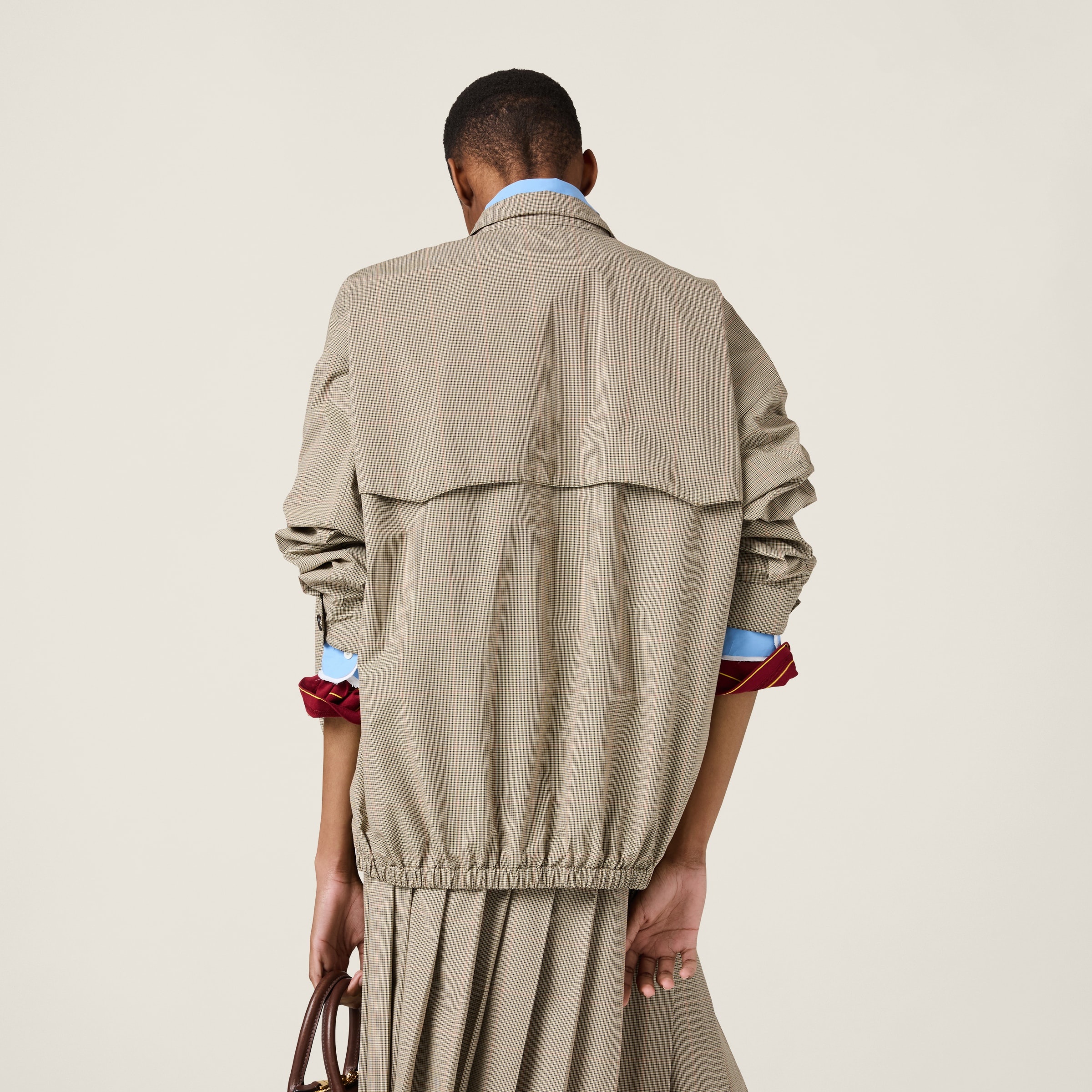 Technical check blouson jacket - 3