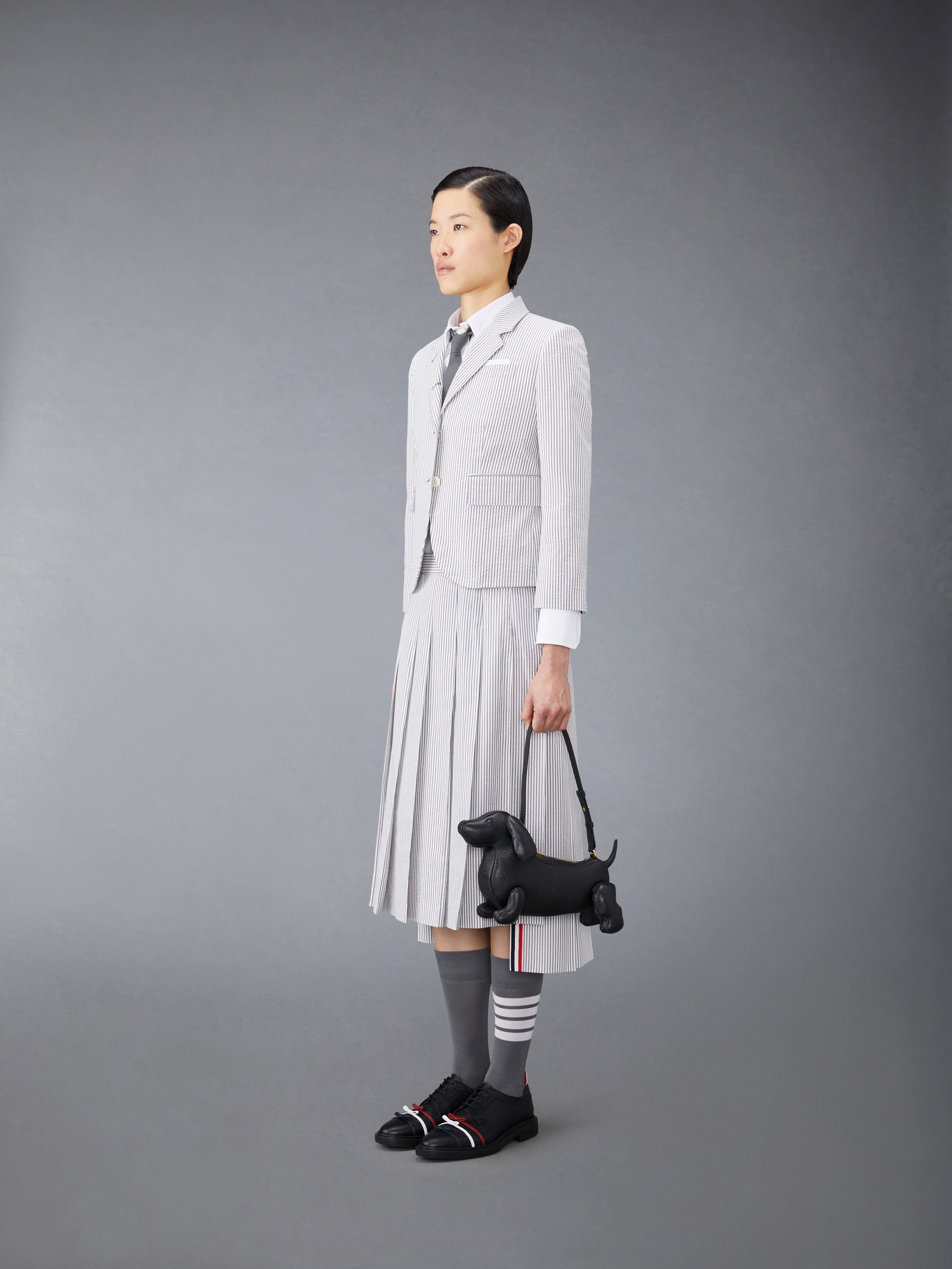 HECTOR BAGUETTE BAG IN PEBBLE GRAIN - 4