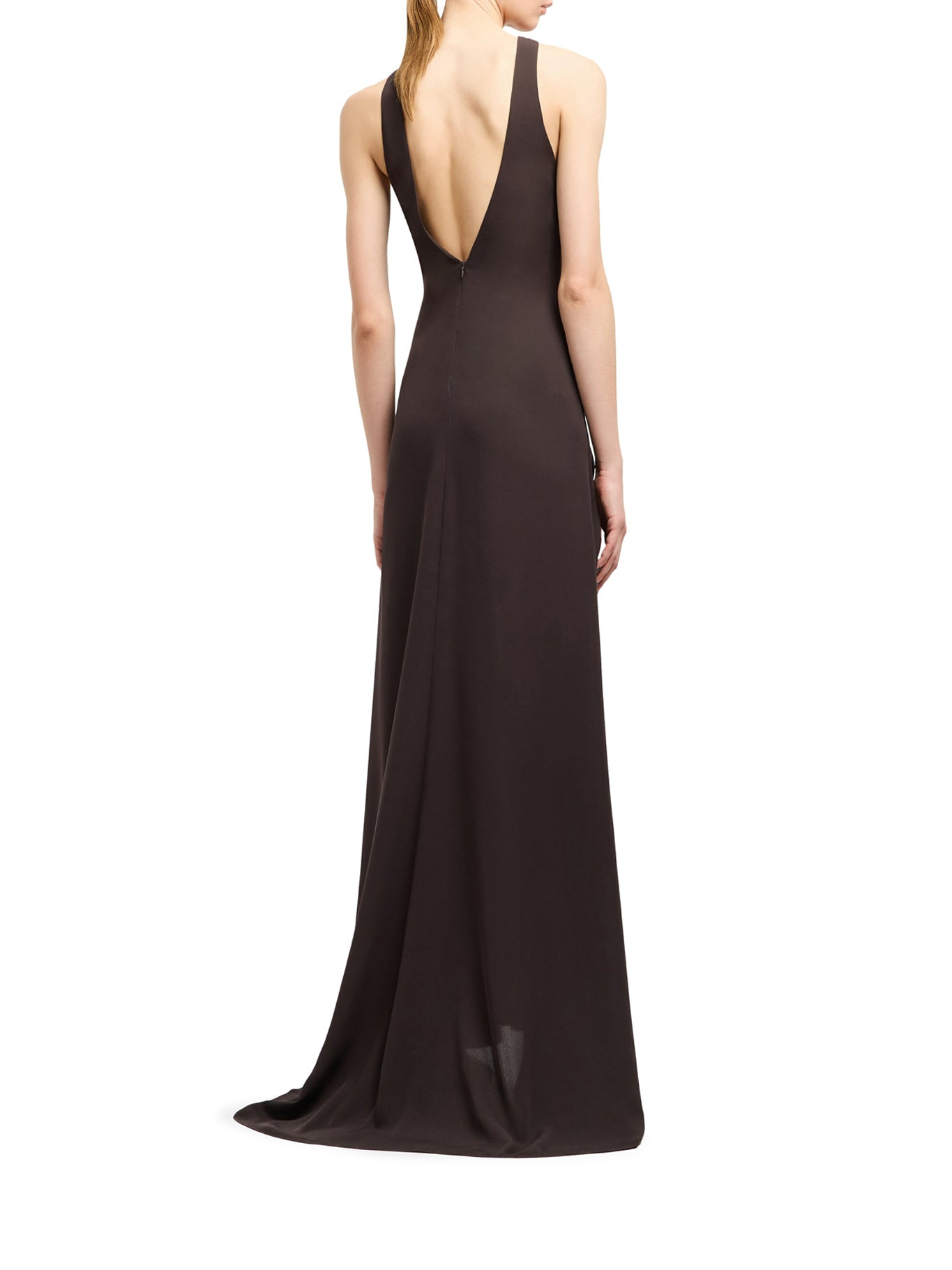 LONG DRESS IN TRIPLE SILK GEORGETTE - 3