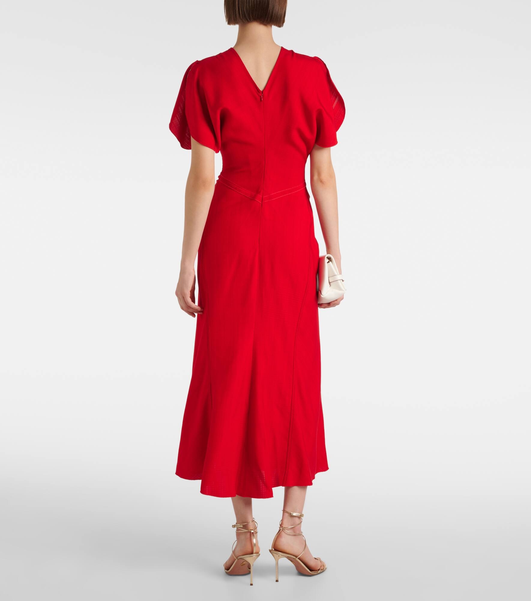 Gathered midi dress - 3