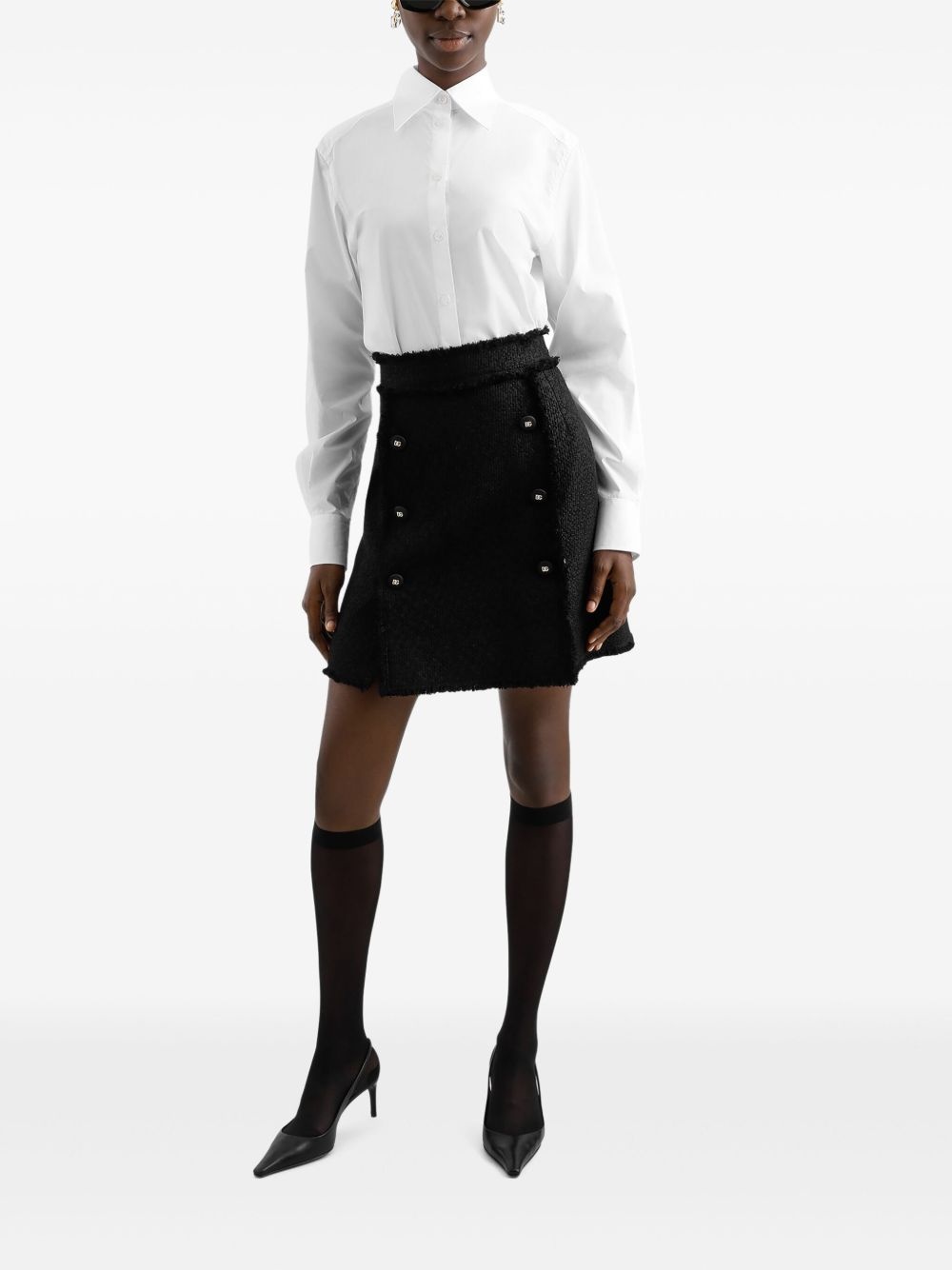 tweed mini skirt - 2