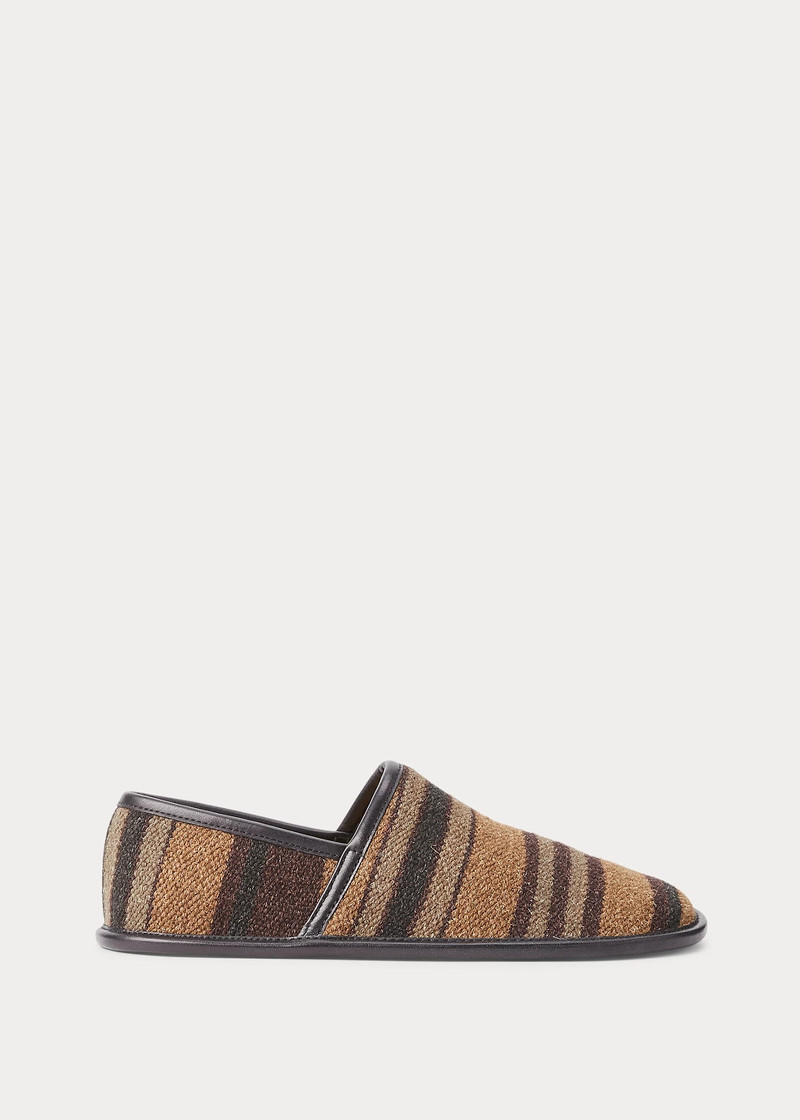 Shearling-Lined Handwoven Slipper 1
