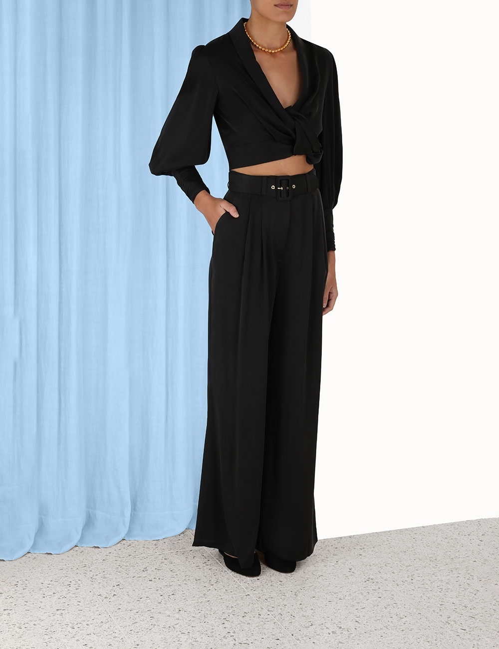 SILK WRAP TOP - 7