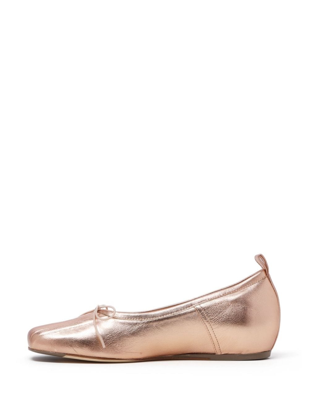 pleated toe ballerina shoes - 5