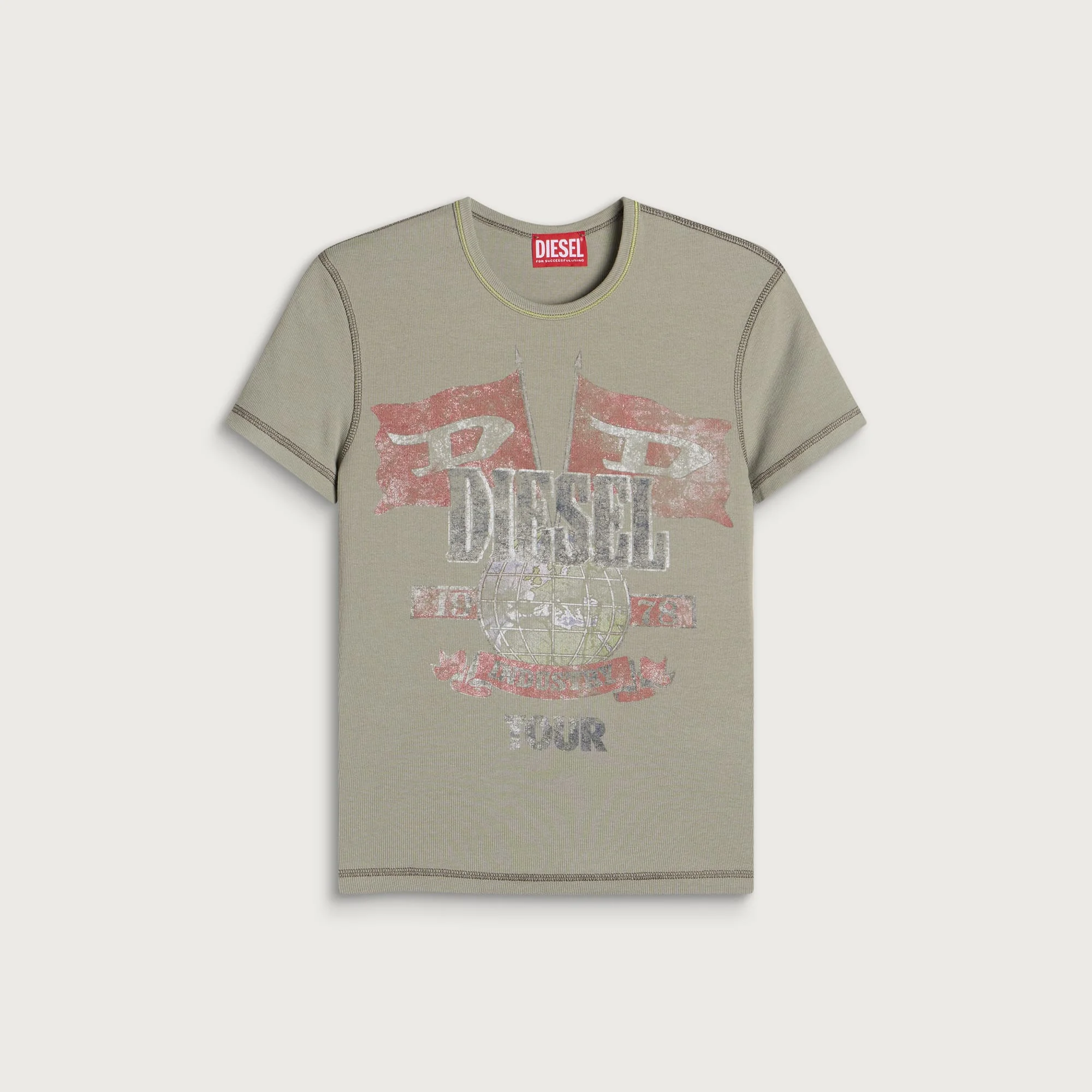 Diesel T-Marsy-Rib Long Sleeve Top - 1