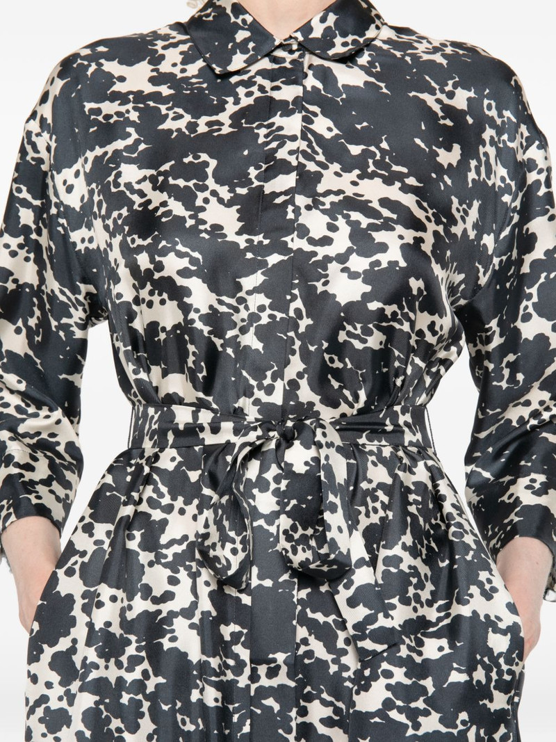 Leva abstract-print tied-waist maxi dress 5