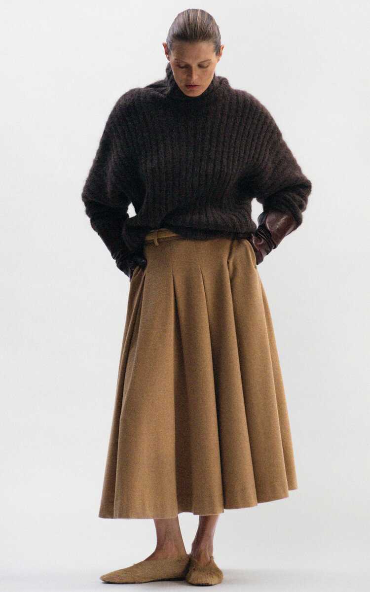 Mag Turtleneck Ribbed Sweater brown - 2