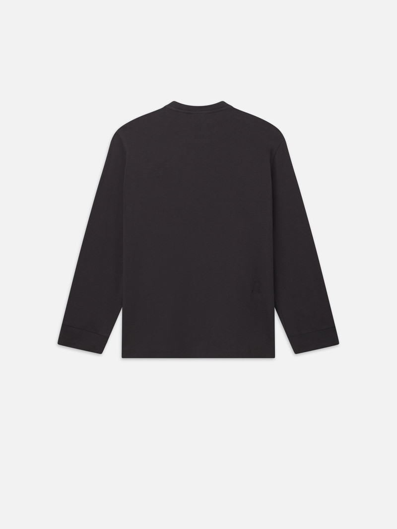 Duo Fold Long Sleeve Crew in Dark Grey 3