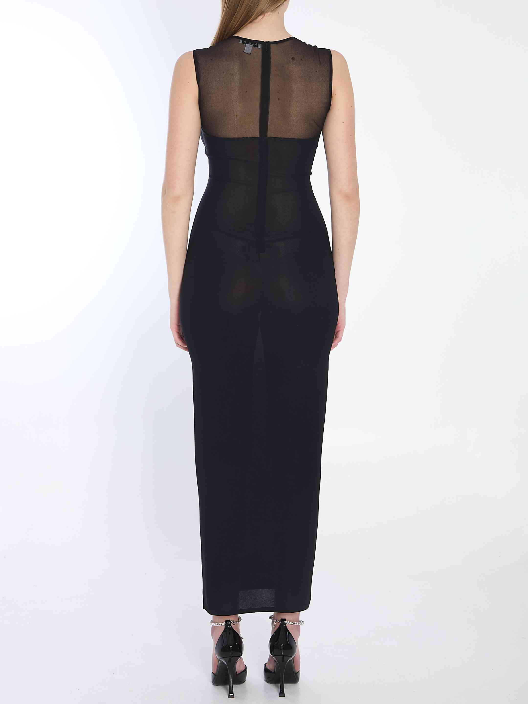 Alaia Women Knit Molded Midi Dress - 4