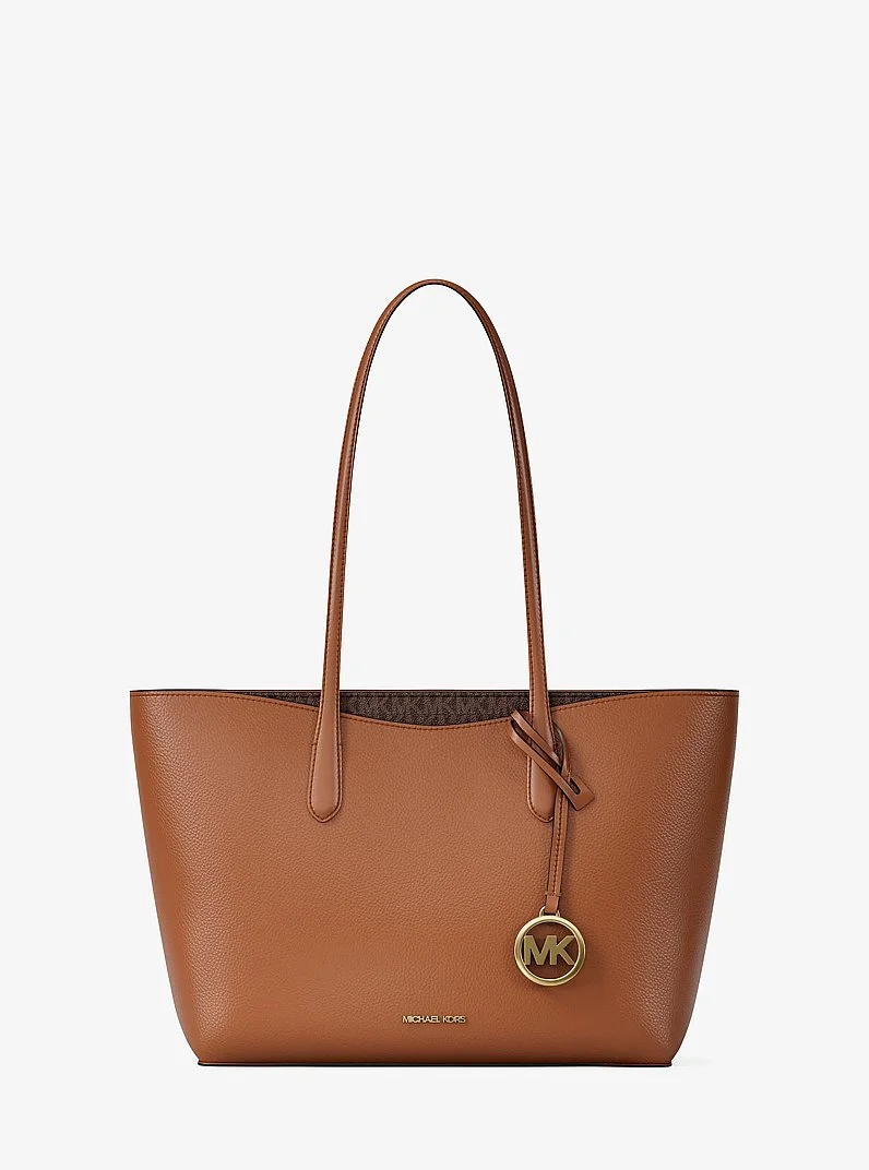 Arden Large Pebbled Leather Tote Bag - 1