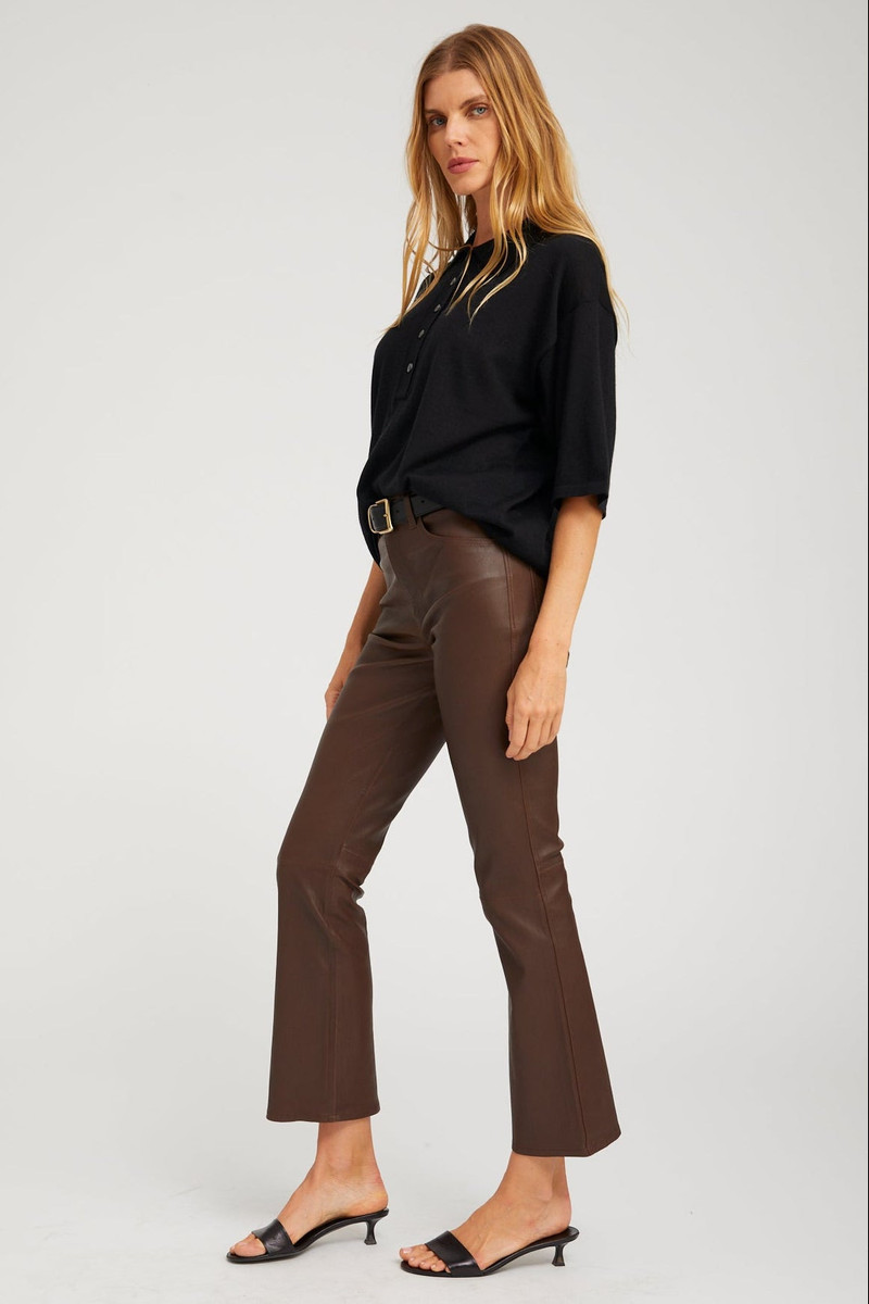 SPRWMN BLACK CASHMERE OVERSIZED POLO outlook