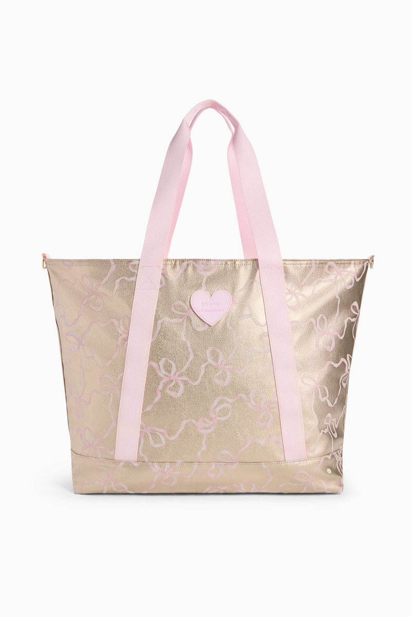 STATE x LoveShackFancy Gold Graham XL Tote 1