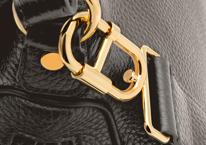 GRAIN LEATHER JENNIFER MEDIUM DOUBLE STRAP BAG 5