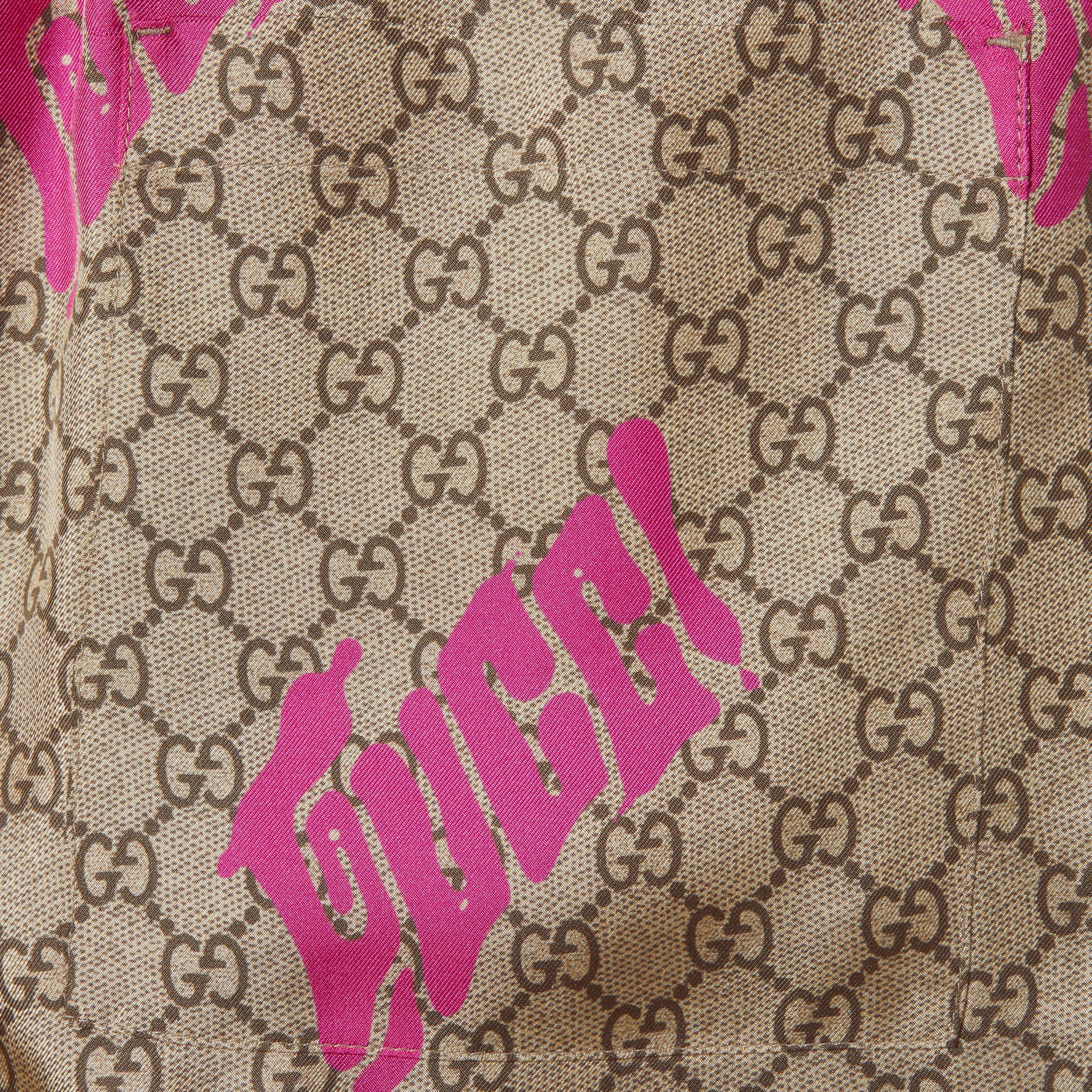 Printed silk twill shorts - 6