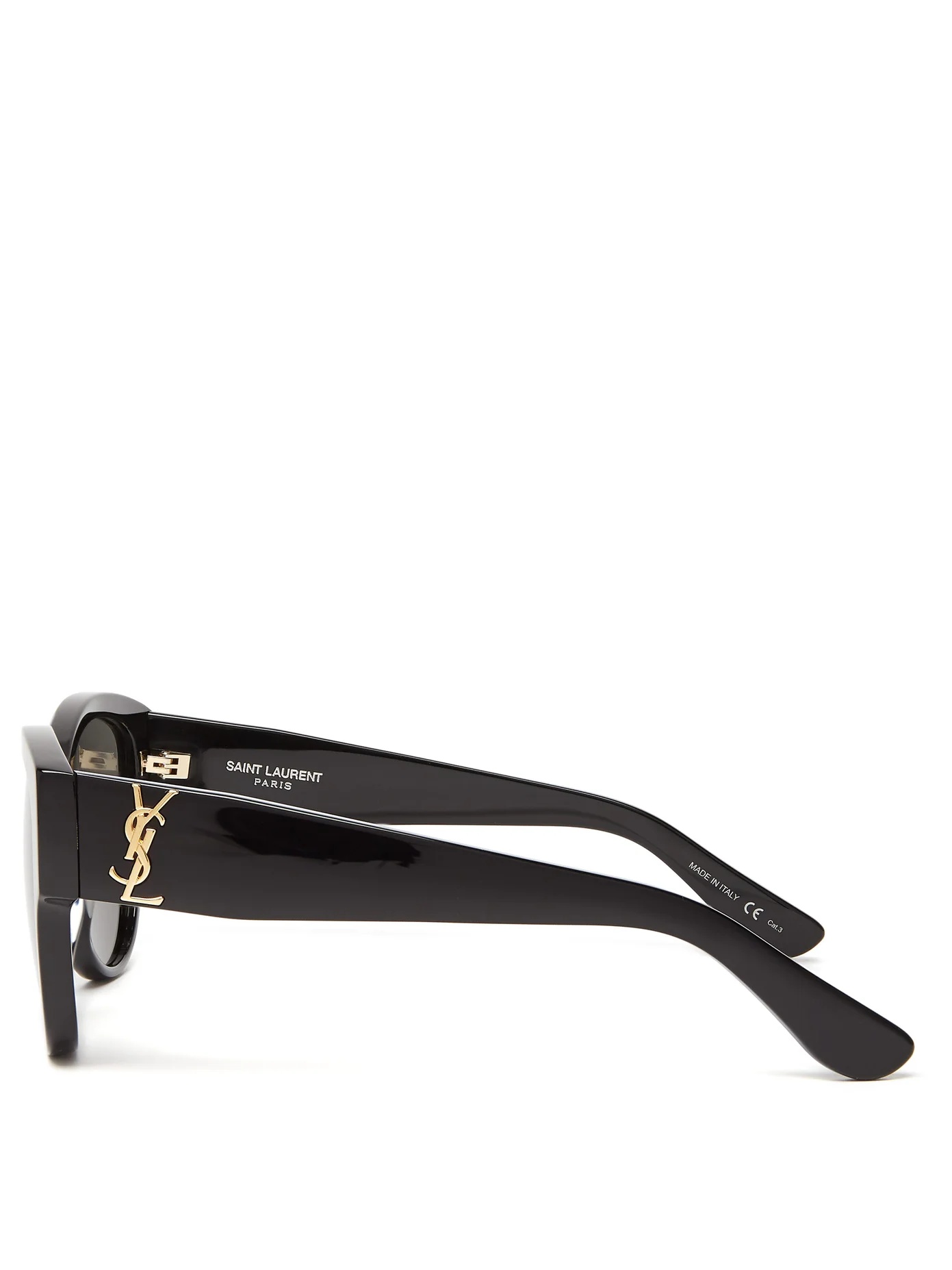 Monogram logo cat-eye acetate sunglasses - 3