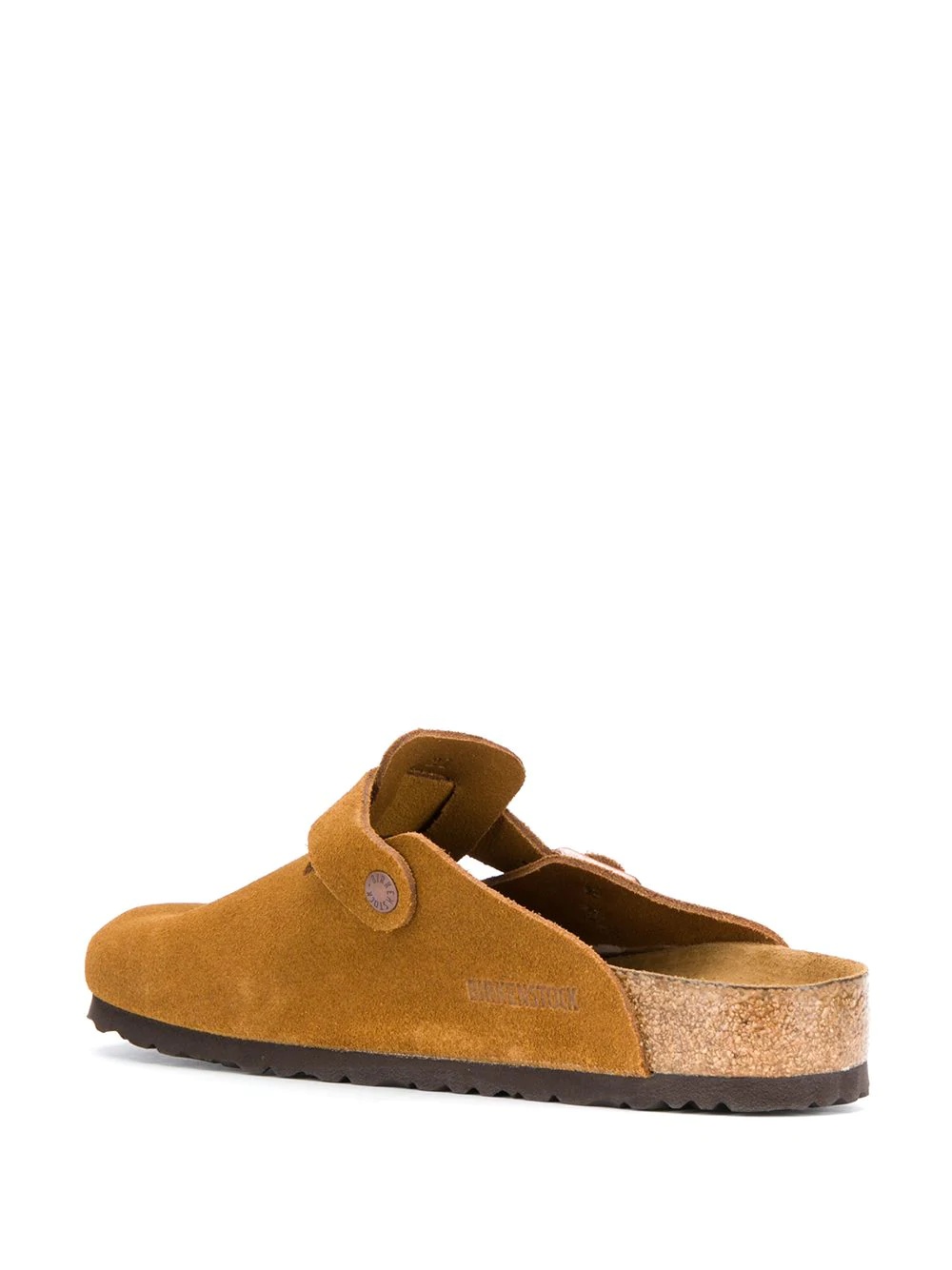 suede buckle slippers - 3