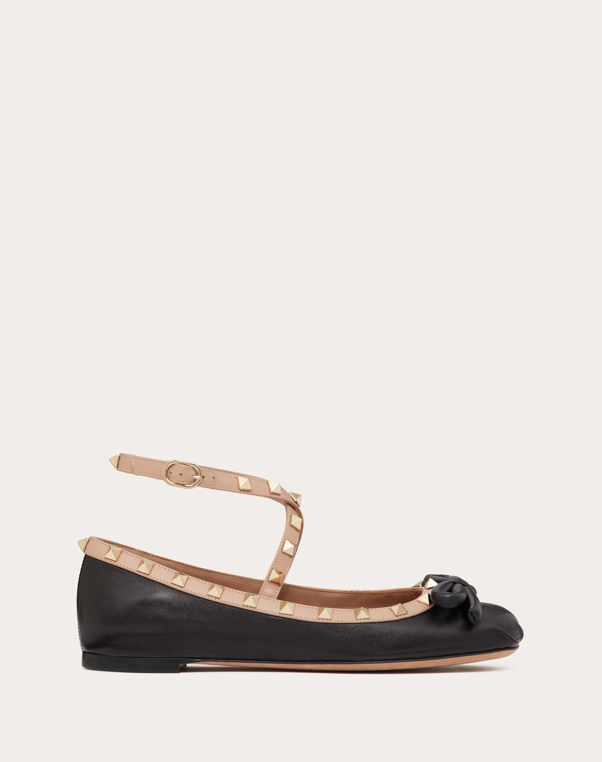 ROCKSTUD BALLERINA IN NAPPA LEATHER - 1