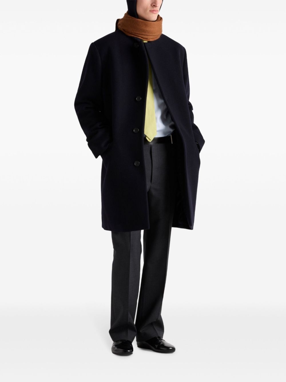 Prada single-breasted coat | farfetch | REVERSIBLE