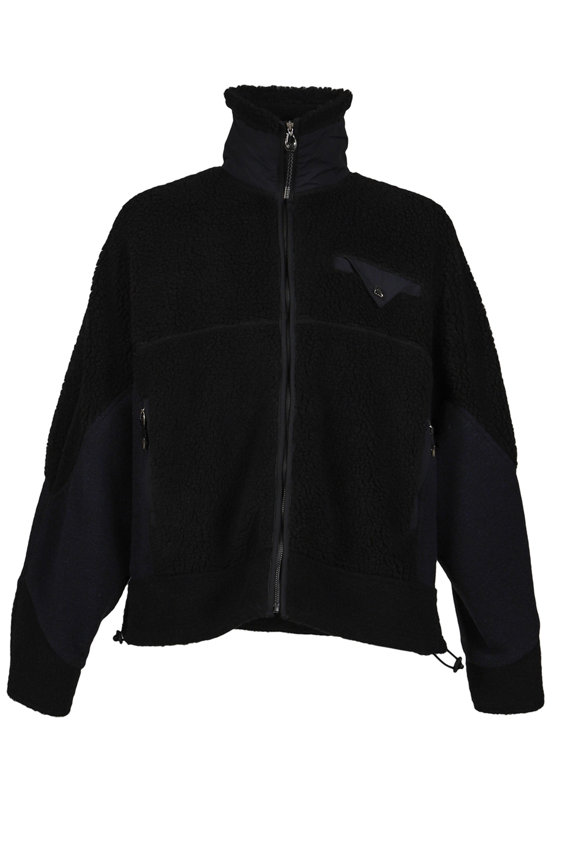 WOOL JERSEY BLOUSON / BLACK - 6