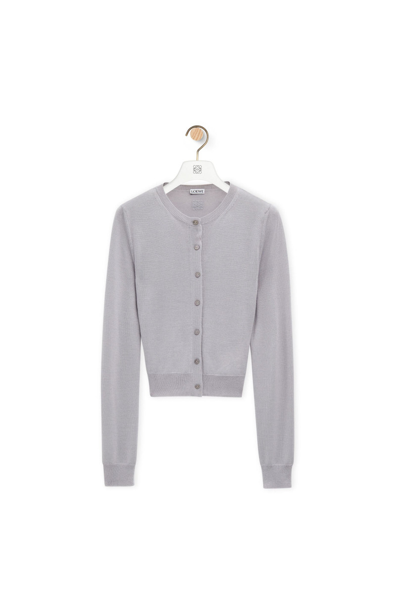 Draped cardigan in cashmere and silk - 1