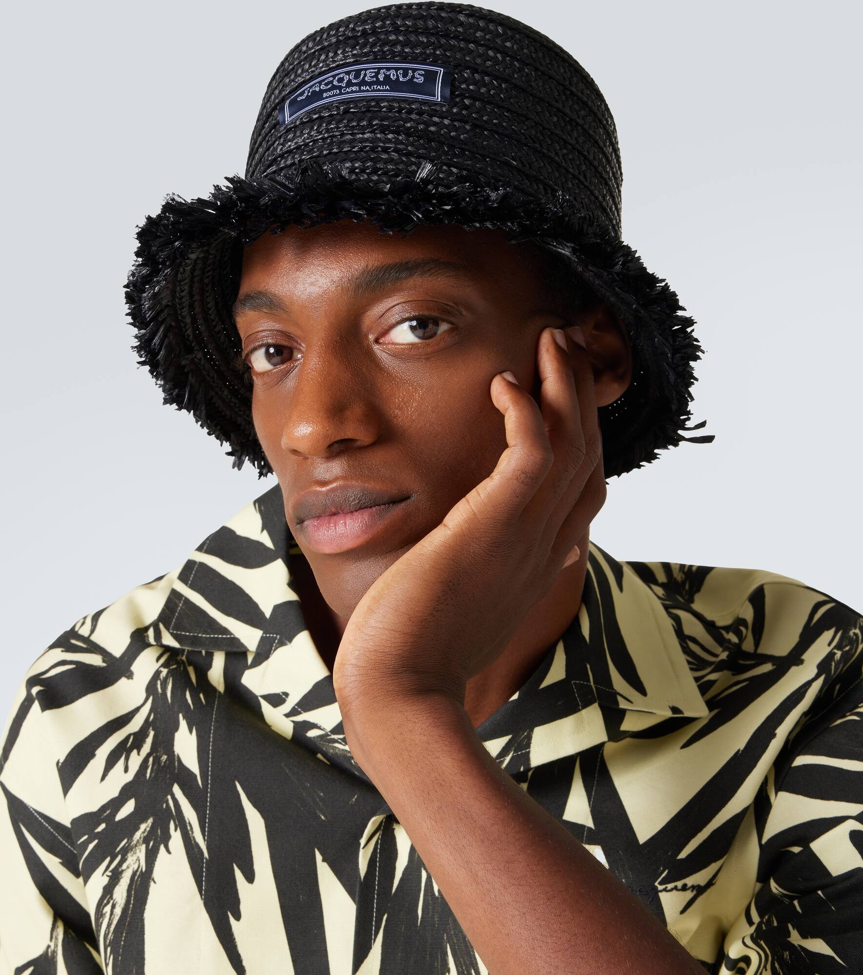 Le Bob Bacino raffia bucket hat - 2