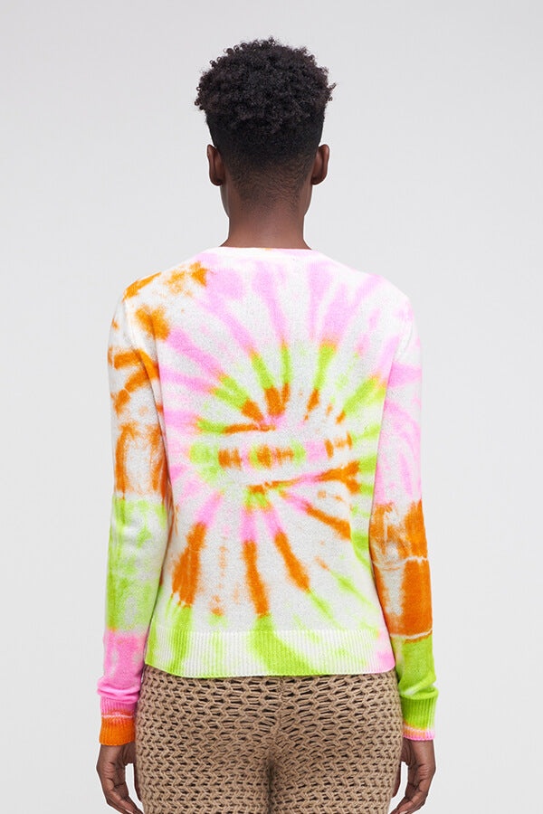 SPIRAL DYED WOMEN’S CASHMERE TRANQUILITY CREW - 3