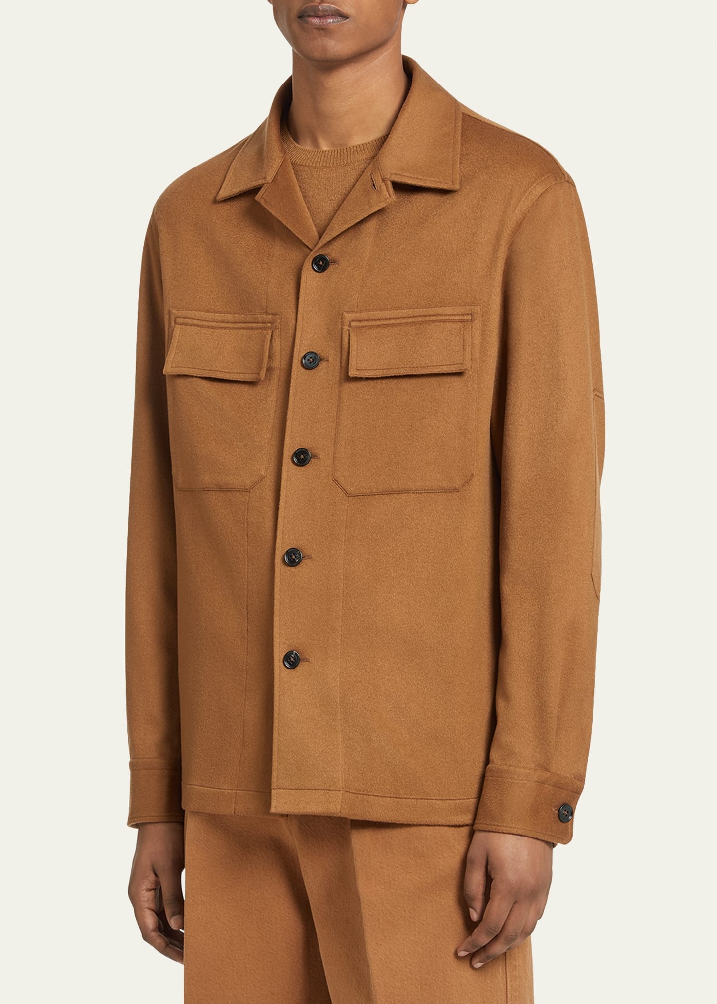 Men's Cashmere Overshirt - 1