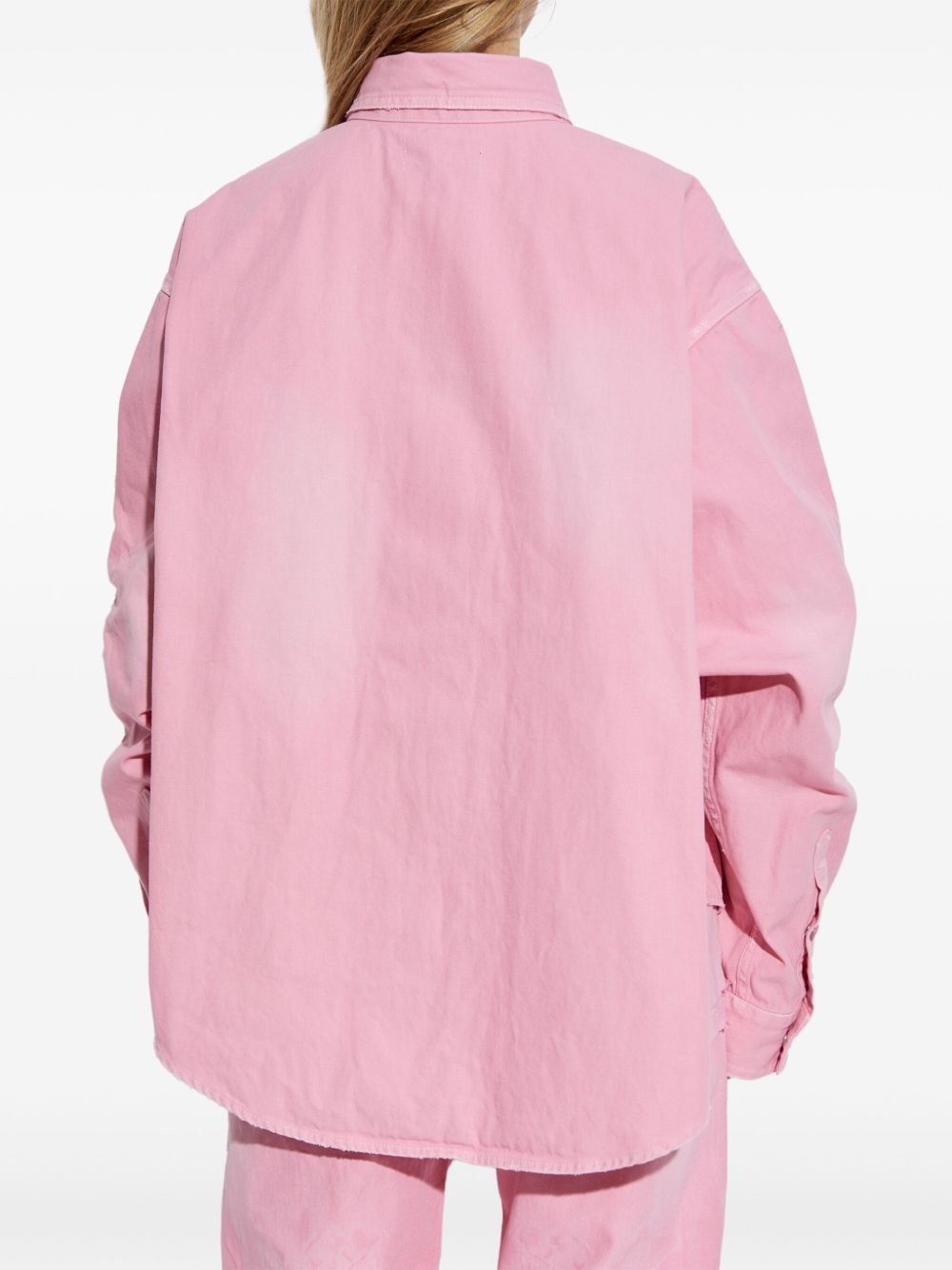 logo-embroidered shirt - 4