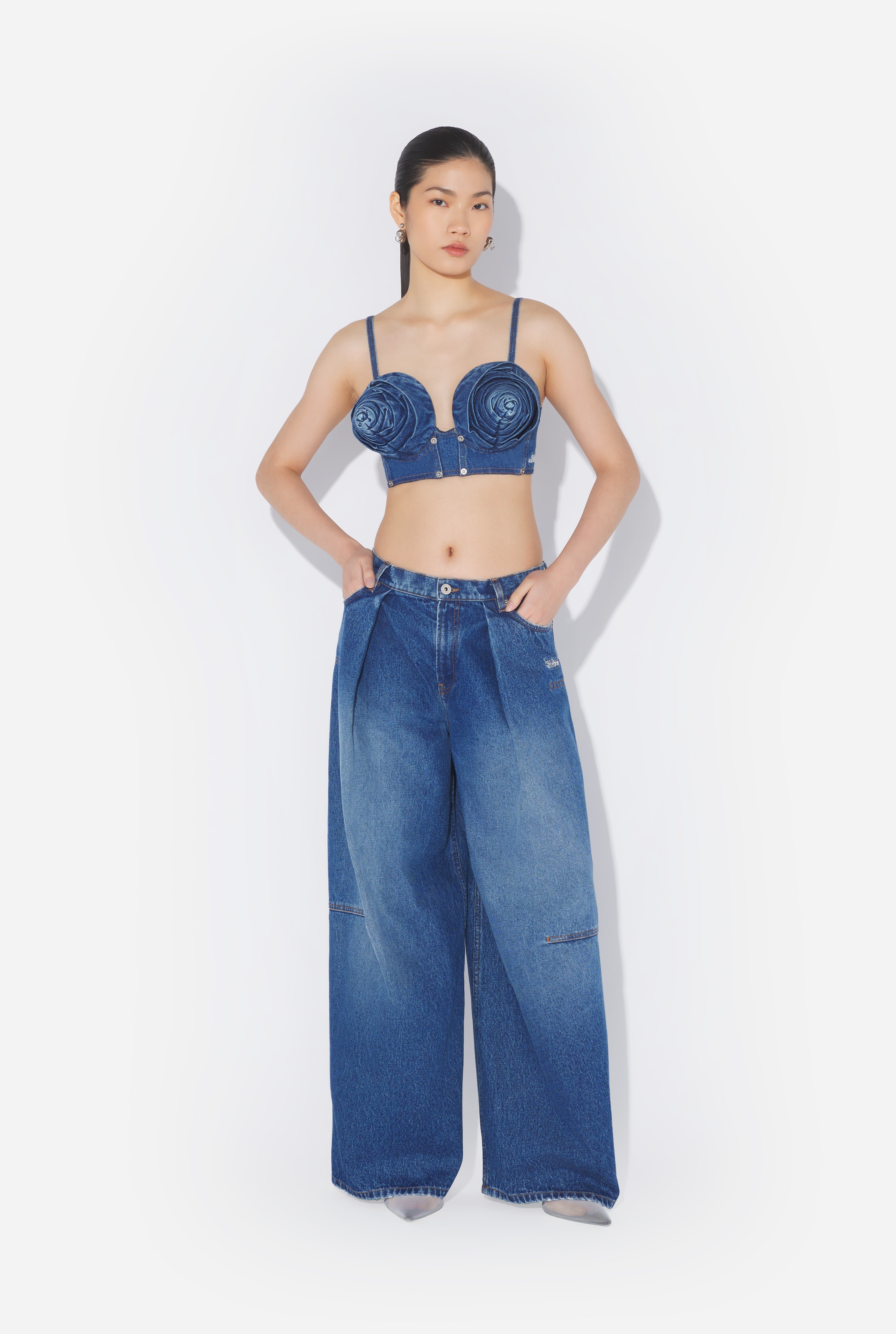 THE DENIM CONICAL CUP BRA - 2