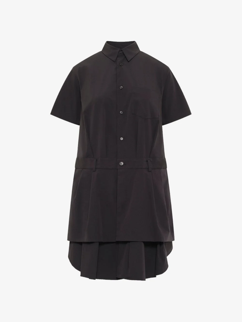 pleated layered-skirt mini dress - 1