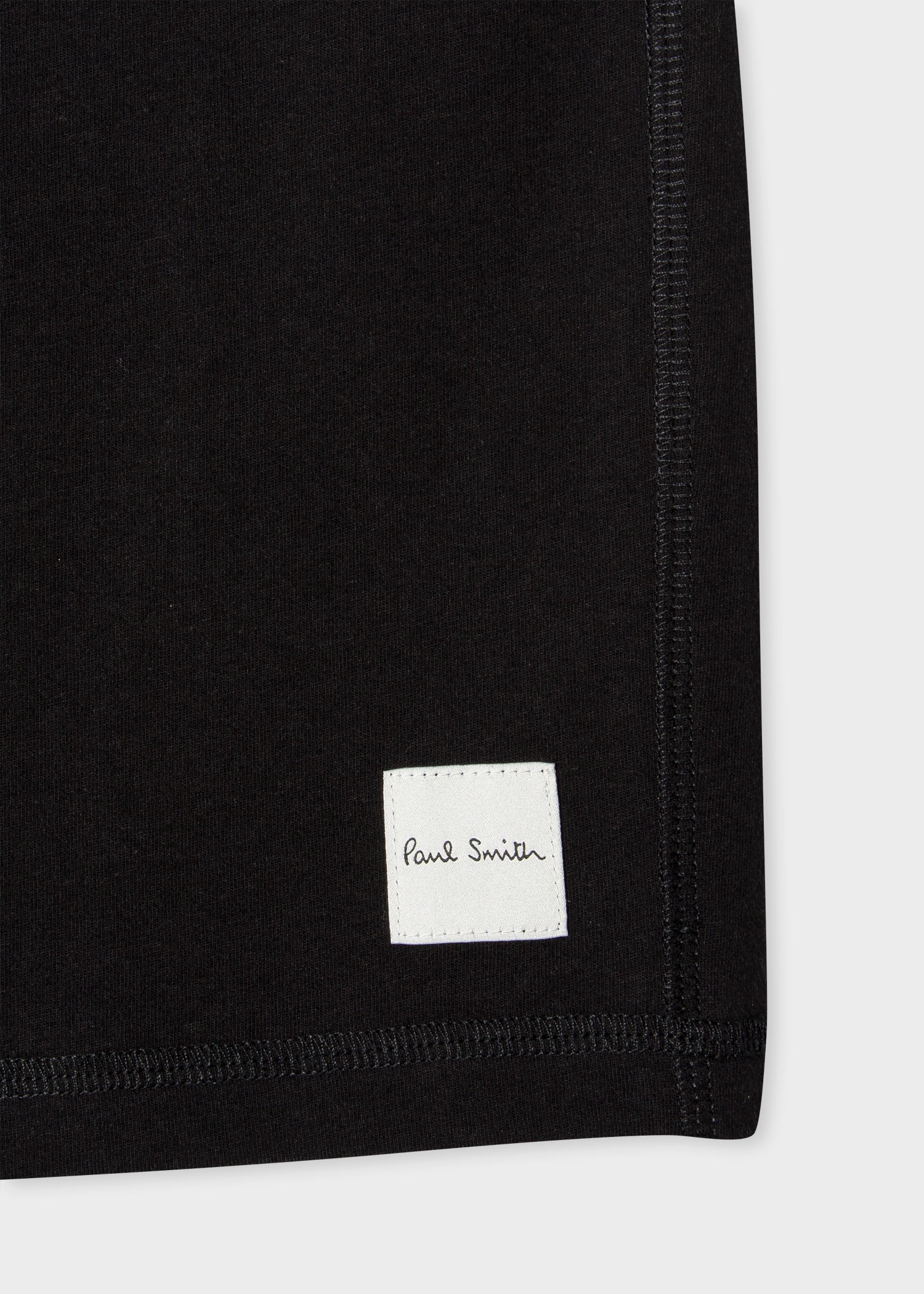 Black Jersey Cotton Lounge Shorts - 4