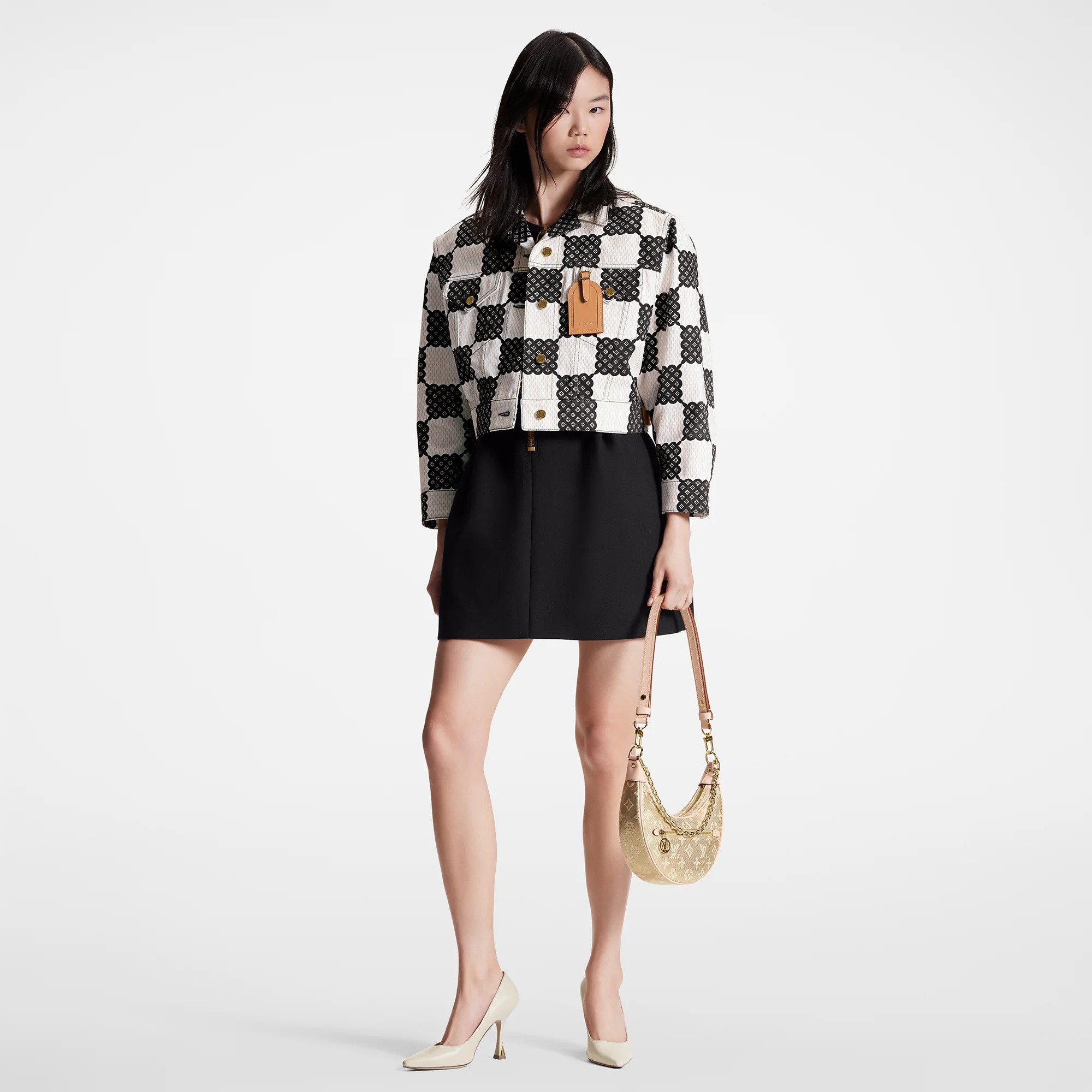 Bubble Damier Trucker Jacket - 4