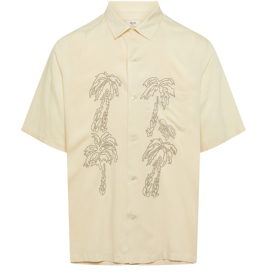 Embroidered hawaiian shirt - 1