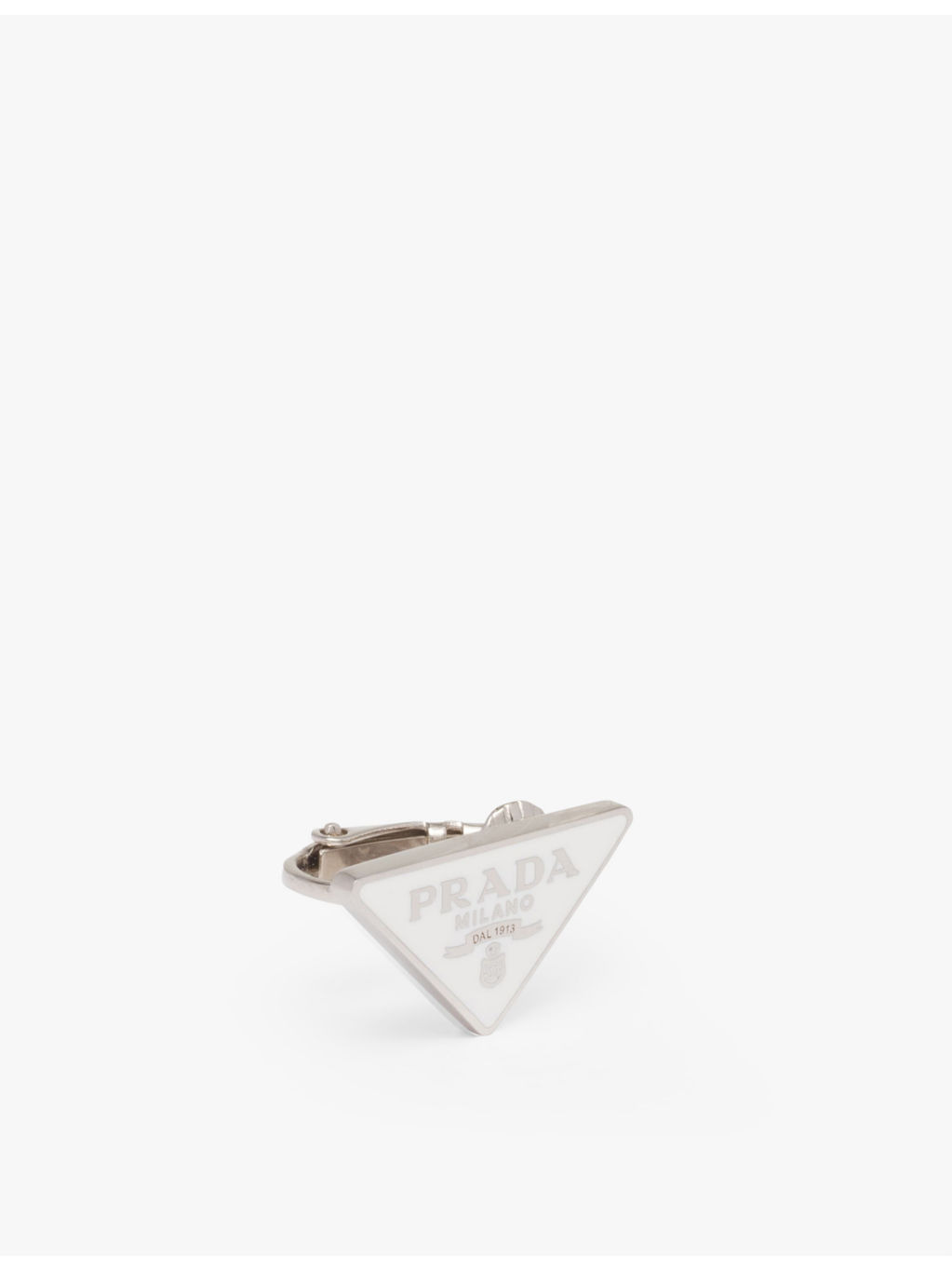 Symbole enamelled 925 sterling silver clip-on earring - 3