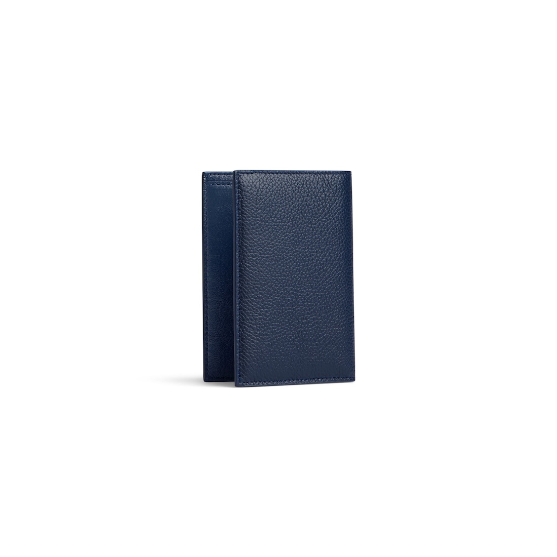 Men's Cash Vertical Bifolded Wallet in Navy/burgundy - 2