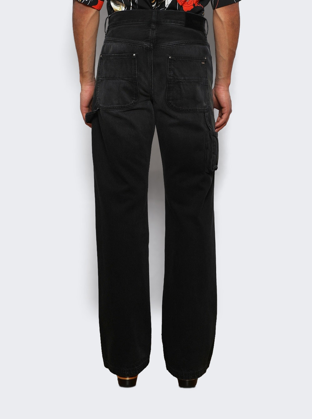 Embossed Croc Carpenter Jean Dusk Black - 4